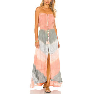 Tiare Hawaii 'Ryden' Pink Maxi Dress Size S